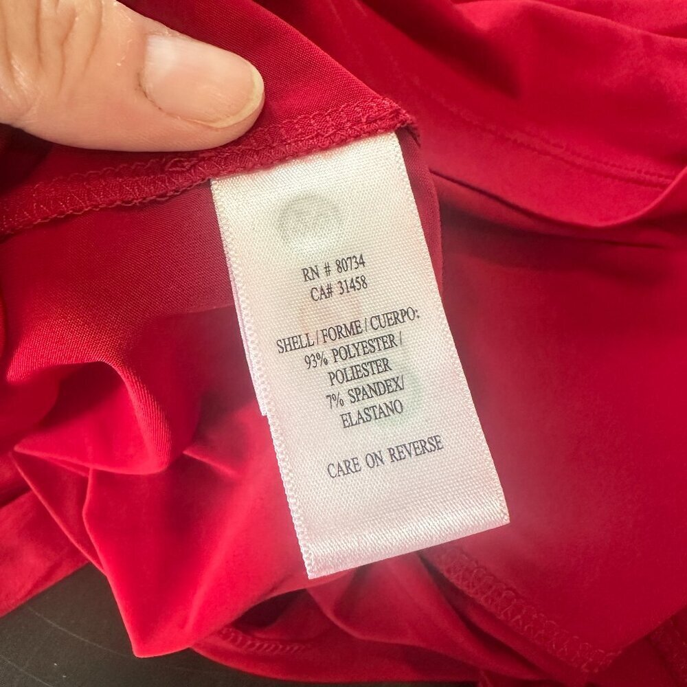 Bcbgeneration Red One Shoulder Jersey Drape And T… - image 8